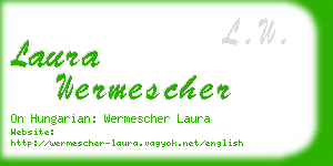 laura wermescher business card